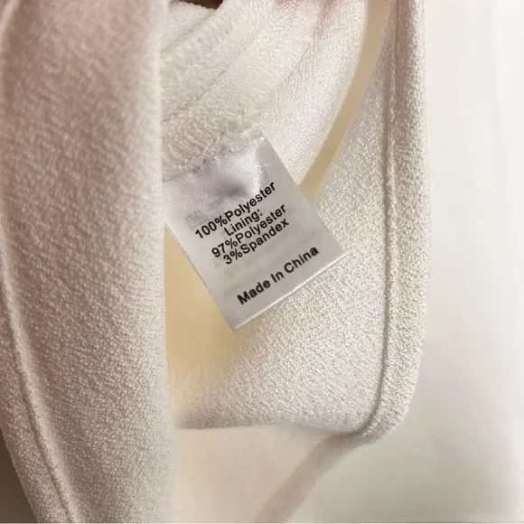 Tuckernuck Strapless Ivory Crepe Marin Top Size S - Picture 8 of 9